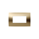 ABB - Frame 4 modules GOLD satin finish 4-gang(s) Oro Satinato Chiara Placca 4 Mod.