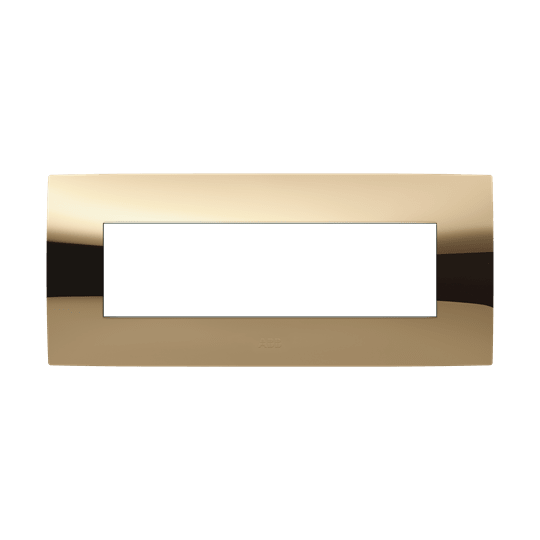 ABB - Frame 7 modules Glossy Gold 1-gang(s) Oro Lucido Chiara Placca 7 mod.
