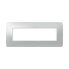 ABB - Xite Frame 7M Natural 7gang Silver Chiara PLACCA XITE 7M NATURAL