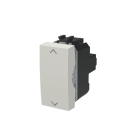 ABB - Change-over switch 2 pole, 10A - 250V~, 3 positions, with central OFF, White - Chiara, 10AX, 3 POSIZIONI