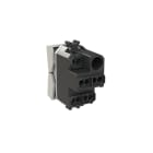 ABB - Double single-pole push switches, NO+NO, 16A - 250V~ Without imprint Group push button 2 pole, 2NO 0NC 0CO White - Chiara PULSANTE 1P DOPPIO, 16A, NO.