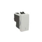 ABB - Pulsante 1P manovra 16A NO+NC simbolo ON senza imprint bianco - Chiara.