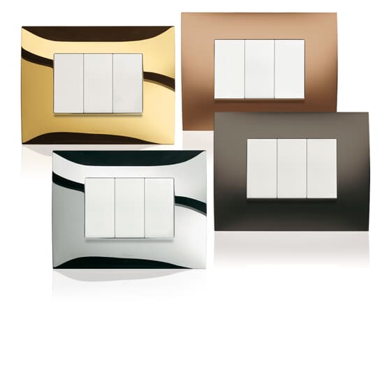 ABB - Pulsante singolo 1P, 16A NO, 250V~, simbolo make up room senza stampa, bianco - Chiara.