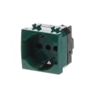 ABB - Presa bipasso 2P+T, 16A, 250V~, P30/P17, verde senza stampa italiana - Chiara.