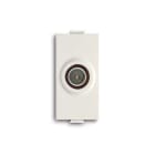 ABB - TV coaxial socket, direct, male IEC connector ø 9.5 mm, insulated type End socket White - Chiara PRESA COAX DIRETTA, CONN. MASCHIO