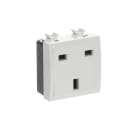 ABB - Presa 2P+T 13A Standard UK British White Chiara.