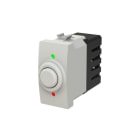 ABB - Dimmer con pulsante per carichi resistivi e induttivi da 60-500W (60-500VA) 230V~ - 50/60Hz Bianco - Chiara, ideale per regolare l'intensità luminosa.
