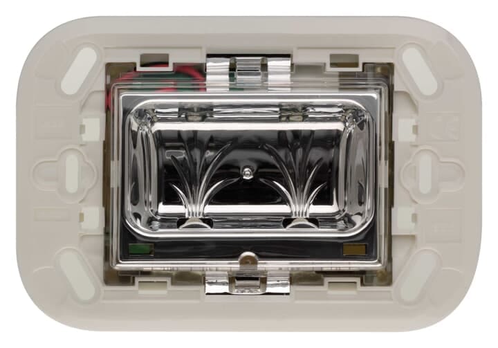 ABB - Lampada di emergenza a LED per illuminazione di emergenza o gradino. Riserva di carica fino a 3h e tempo di ricarica 12h. Alimentazione 230V~ - 50Hz. Cornice dedicata per installazione su scatola tipo 503 LED non sostituibili Trasparente - Chiara. 2CSK1303CH