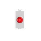 ABB - Spia con diffusore luminoso rosso, fornita senza lampada, per luce di segnalazione rossa e bianca - Chiara.