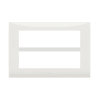 ABB - Placca 7+7 moduli, bianco, cornice bianca 1-gang(s) - Chiara