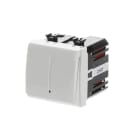 ABB - Interruttore universale a badge con luce di posizione. Uscita relè NO contatto 10A (AC1). Alimentazione 230V~ 50/60Hz Relè Bianco - Chiara.