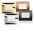 ABB - 6 modules support for Undernet 10902 and 10903 6 gang Black Chiara SUPP. 6 APP. CHIARA X UNDERNET 10902.