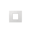 ABB - Placca Etik Square Frame 2M Bianco 1gang - Mylos.