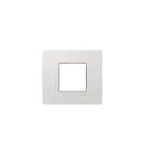 ABB - Placca Etik Square Frame 2M Bianco 1gang - Mylos.