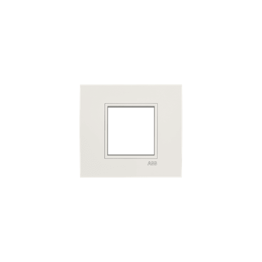 ABB - Square frame, Velvet, Pure white 2M 1gang White PLACCA SQUARE BIANCO BIANCO 2M - Mylos 2CSY0201QWP