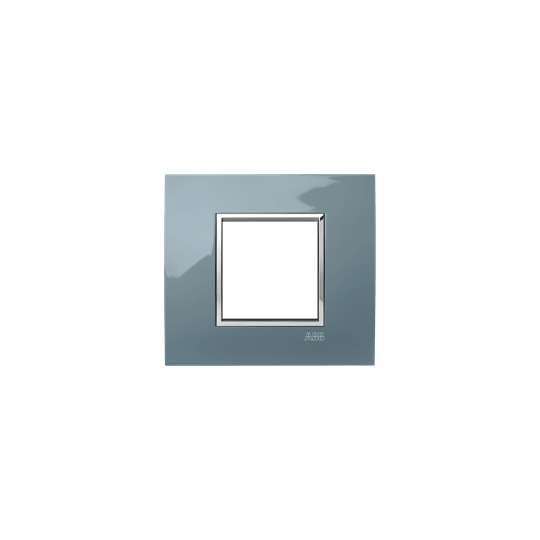 ABB - Placca Square Lucent Grigio Freddo 2M 2gang Grey - Mylos