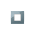 ABB - Placca Square Lucent Grigio Freddo 2M 2gang Grey - Mylos