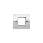 ABB - Placca Square Metal Cromo Lucido 2M 2gang Chrome - Mylos