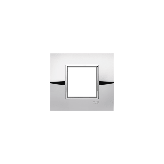ABB - Placca Square Metal Cromo Lucido 2M 2gang Chrome - Mylos