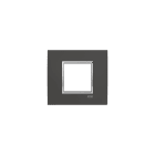 ABB - Placca Square Velvet Anthracite 2M 2gang - Mylos