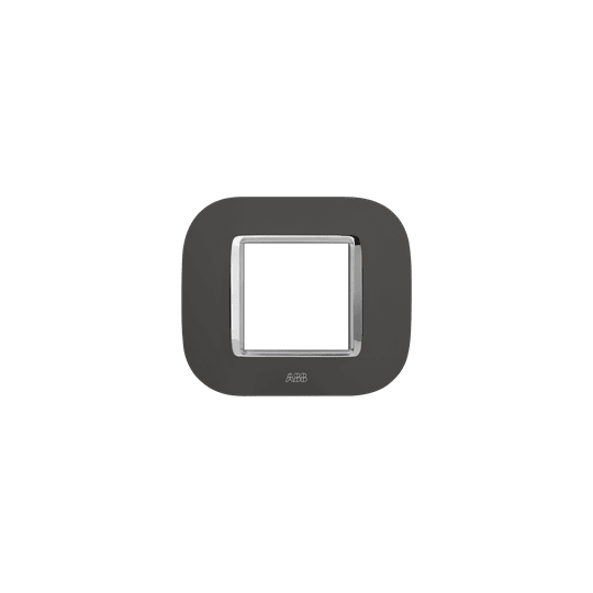 ABB - Placca round velvet anthracite 2M 2gang - Mylos