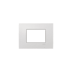 ABB - Etik Square Frame 3M White 3gang - Mylos Placca Bianco