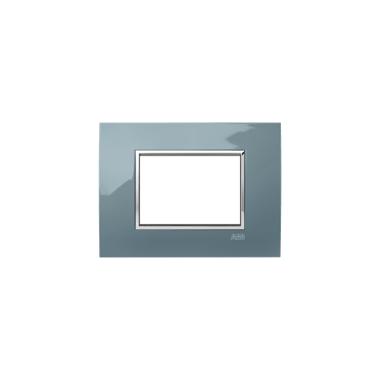 ABB - Placca Square Lucent Grigio Freddo 3M 1gang Grey - Mylos