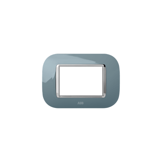 ABB - Placca round lucent grigio freddo 3M 3gang grey - Mylos