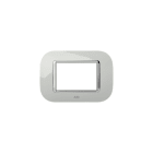 ABB - Placca round lucent ghiaccio 3M 1gang silver - Mylos 2CSY0303RLP