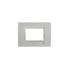 ABB - Square frame Metal Satin Aluminium 3M 1gang Titanium Mylos PLACCA ALLUM. SATIN. 3M 2CSY0304QLZ
