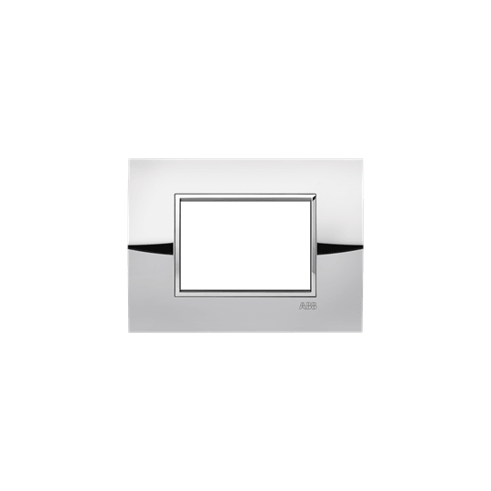 ABB - Placca square metal cromo lucido 3M 1gang - Mylos