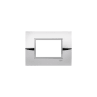 ABB - Placca square metal cromo lucido 3M 1gang - Mylos 2CSY0306QLZ