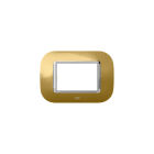 ABB - Placca round metal oro lucido 3M 1gang gold - Mylos