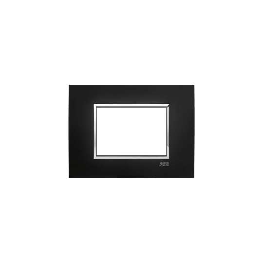 ABB - Placca Square Velvet Nero 3M 3gang Black - Mylos