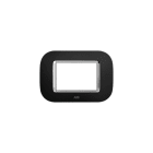 ABB - Placca round velvet nero 3M 1gang black - Mylos 2CSY0323RSP