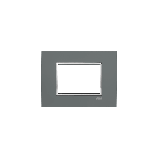 ABB - Placca Square Velvet Graphite 3M 1gang Black - Mylos