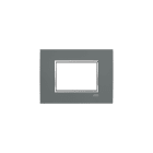 ABB - Placca Square Velvet Graphite 3M 1gang Black - Mylos