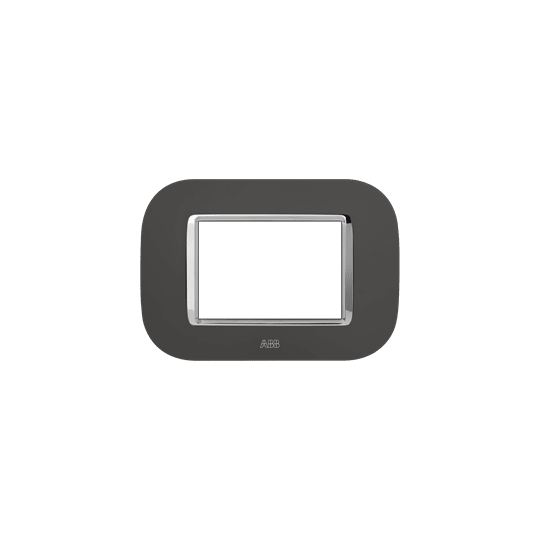 ABB - Placca round velvet anthracite 3M 1gang - Mylos 2CSY0326RSP