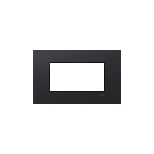 ABB - Etik Square Frame 4M Black 1gang Nero - Mylos Placca