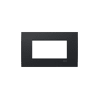 ABB - Etik Square Frame 4M Black 1gang Nero - Mylos Placca