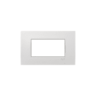 ABB - Placca Etik Square Frame 4M Bianco 1gang - Mylos.