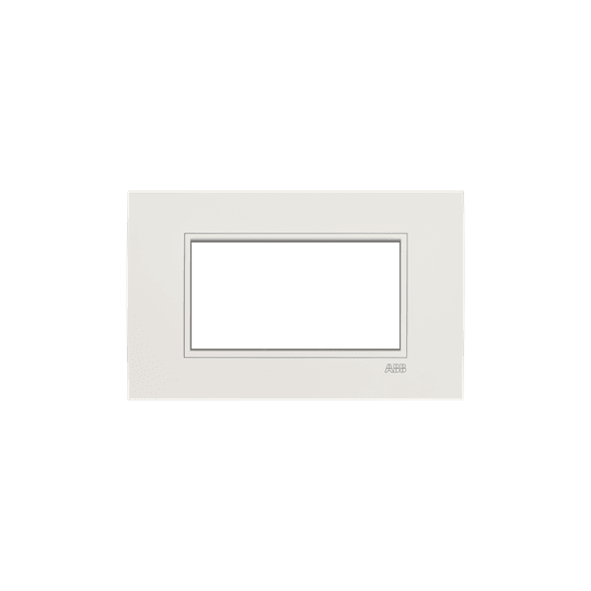 ABB - Square frame, Velvet, Pure white 4M 4gang White - Mylos PLACCA SQUARE BIANCO BIANCO 4M.