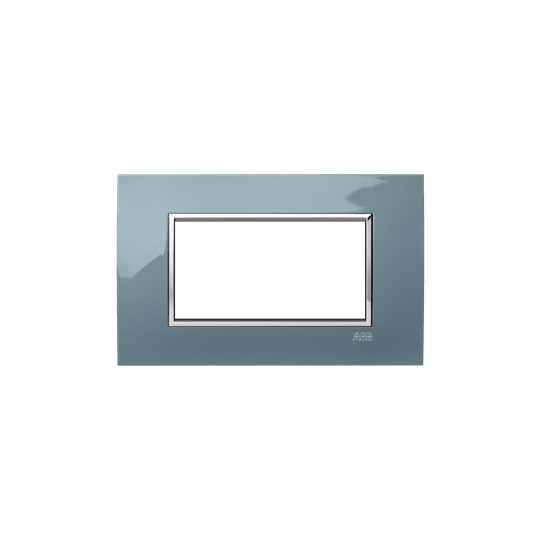 ABB - Placca Square Lucent Grigio Freddo 4M 4gang Grey - Mylos
