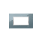 ABB - Placca Square Lucent Grigio Freddo 4M 4gang Grey - Mylos