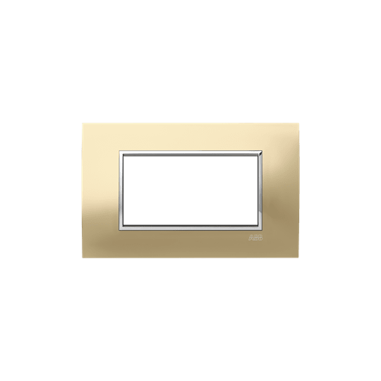 ABB - Placca Square Metal Oro Satin 4M 1gang Gold - Mylos