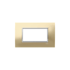 ABB - Placca Square Metal Oro Satin 4M 1gang Gold - Mylos