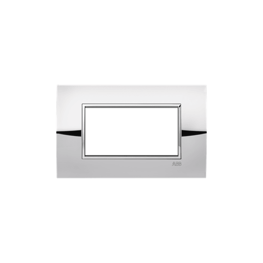 ABB - Placca square metal cromo lucido 4M 1gang - Mylos.