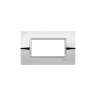 ABB - Placca square metal cromo lucido 4M 1gang - Mylos.