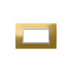 ABB - Square frame Metal Glossy Gold 4M 1gang Mylos PLACCA ORO LUCIDO