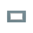 ABB - Placca Square Velvet Grigio Freddo 4M 4gang Grey - Mylos